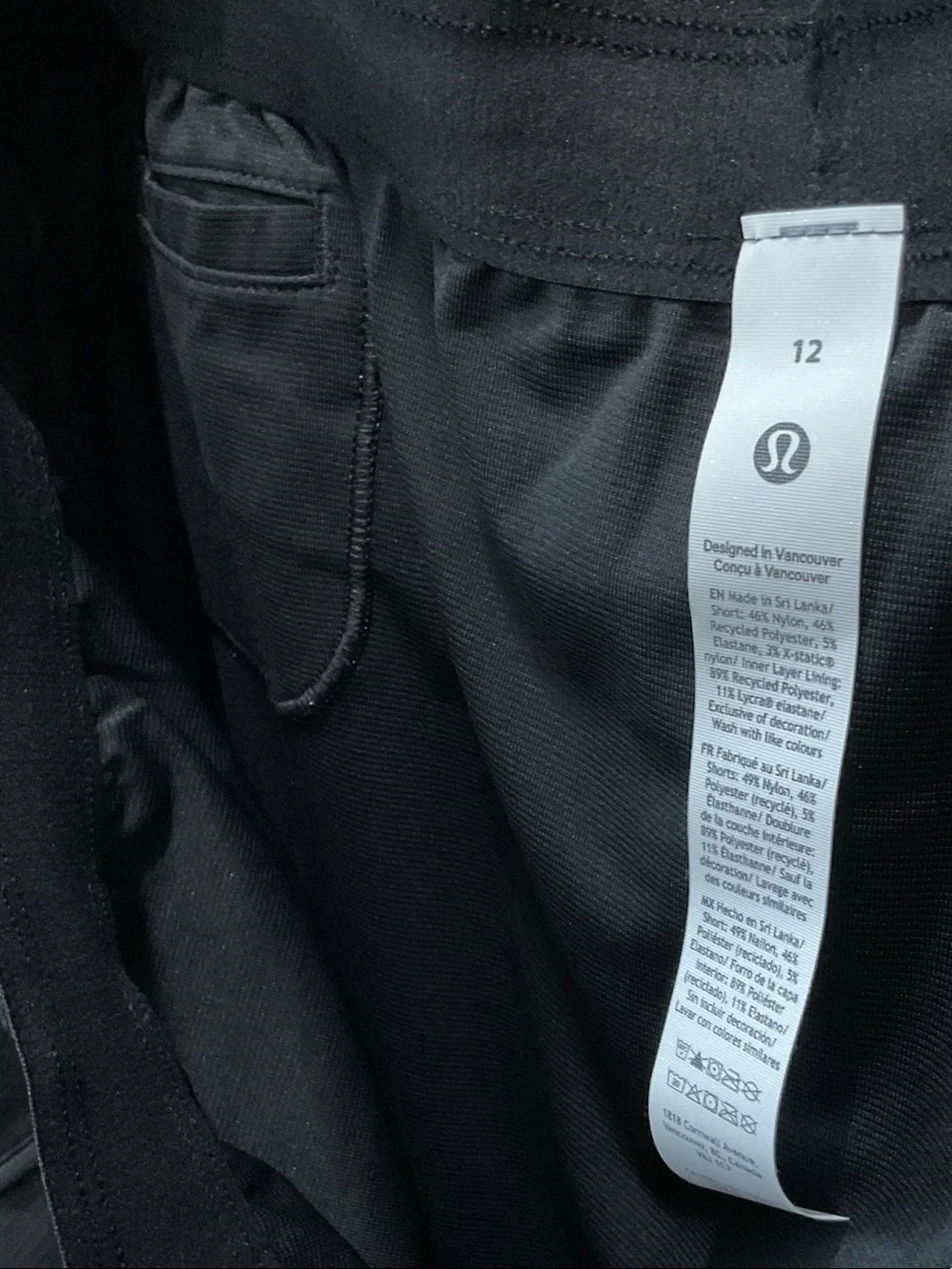 lululemon athletica Women's Black Swiftly Mid-Rise 3” Short